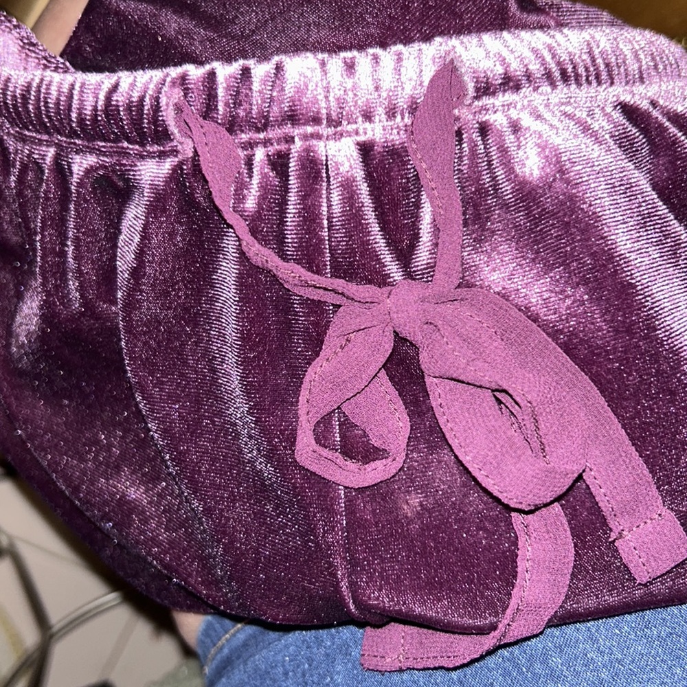 Free People ribbed Merlot body suit Sz sm/ med + FREE SHORTS - Picture 10 of 12